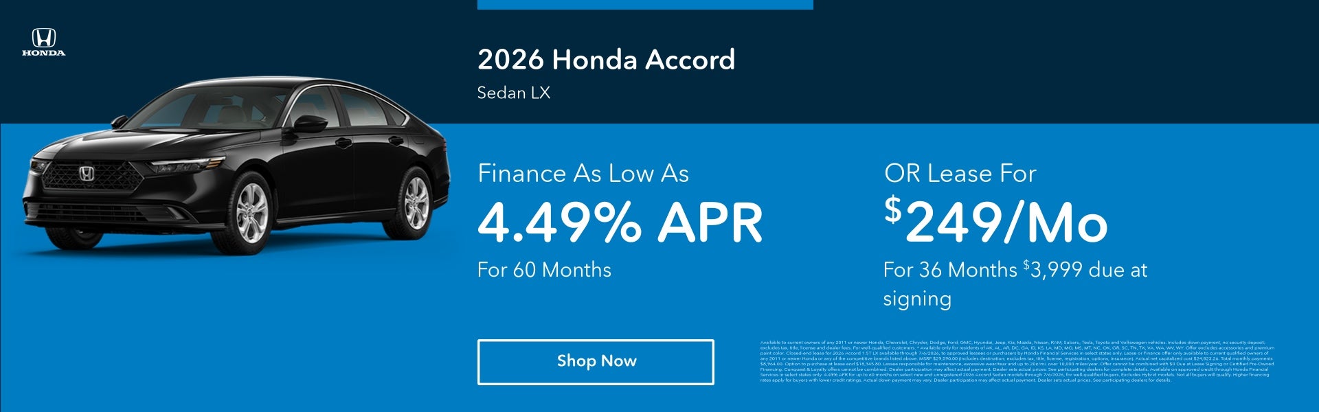 Honda accord special