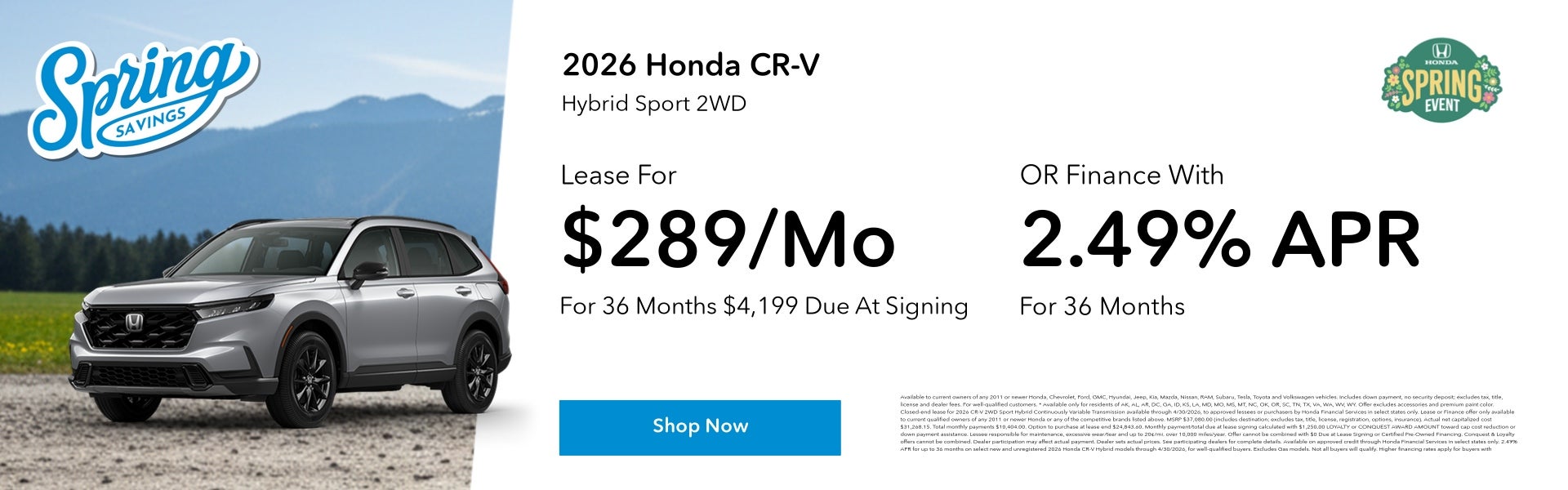 Honda CRV Hybrid Special