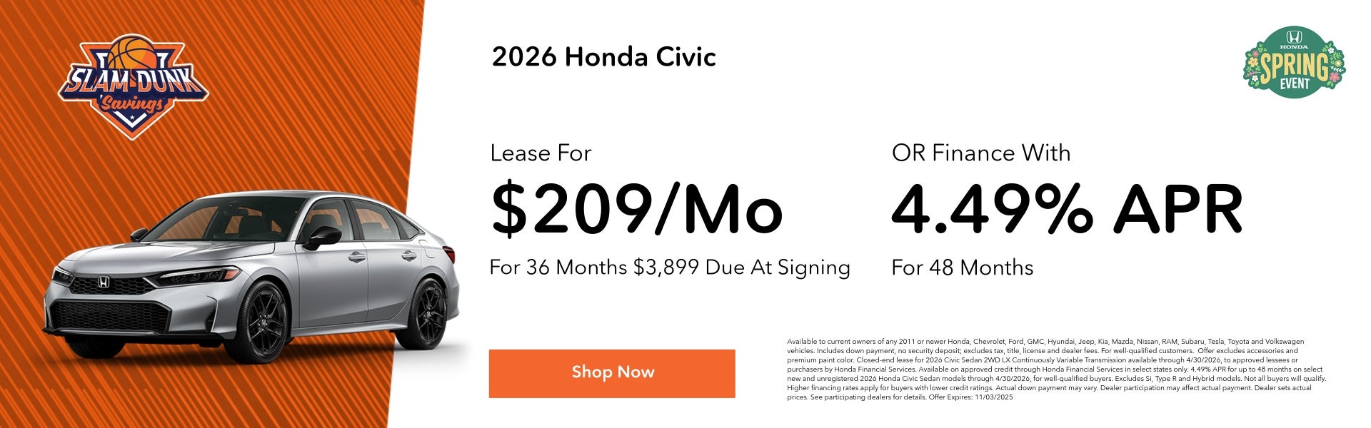civic offers